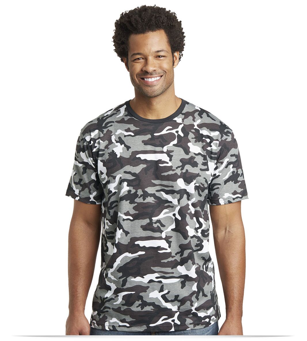 Design District Men's Camo Crew Tee