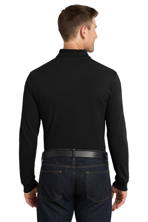 Port Authority L/S EZCotton Pique Polo - Image 4