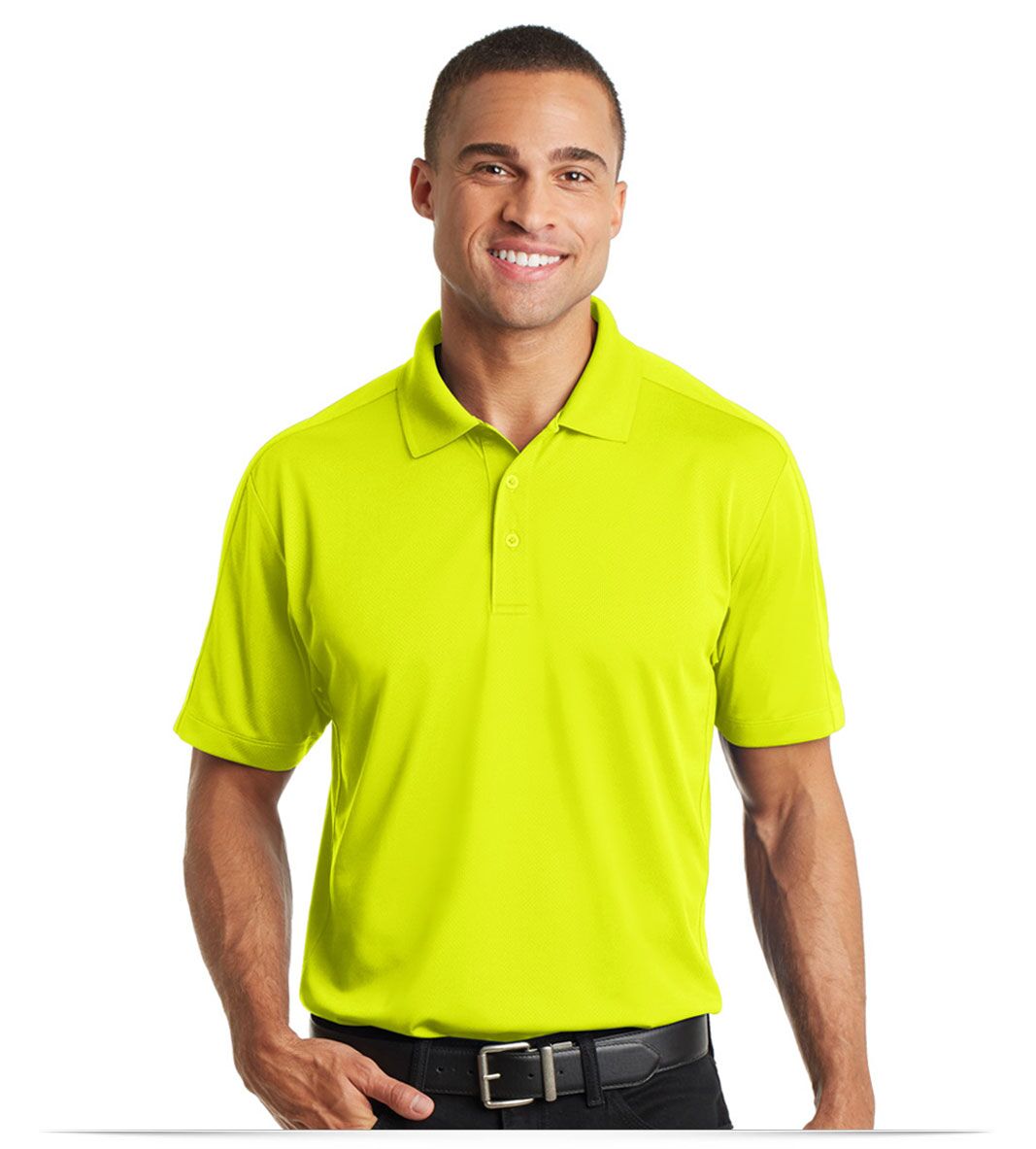 Customized Logo Port Authority Jacquard Polo