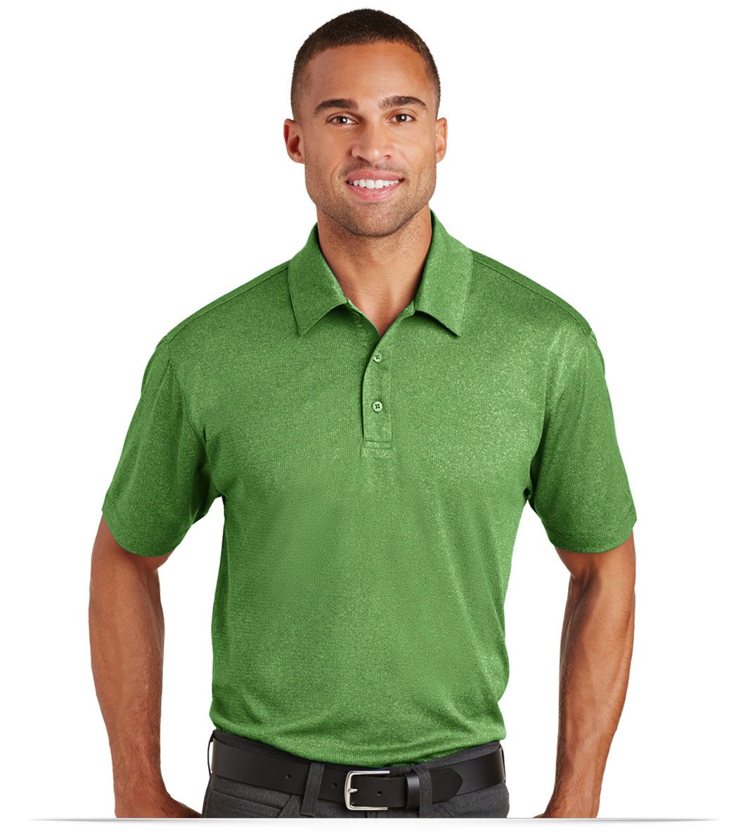 Customize Port Authority Trace Heather Polo