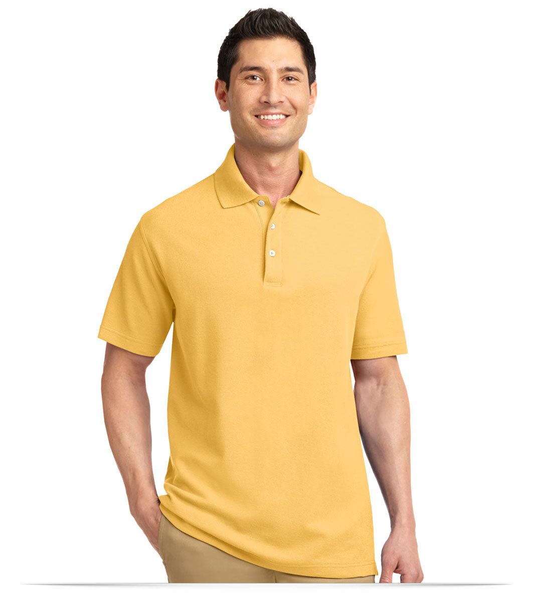 Customize Port Authority Tall EZCotton Pique Polo