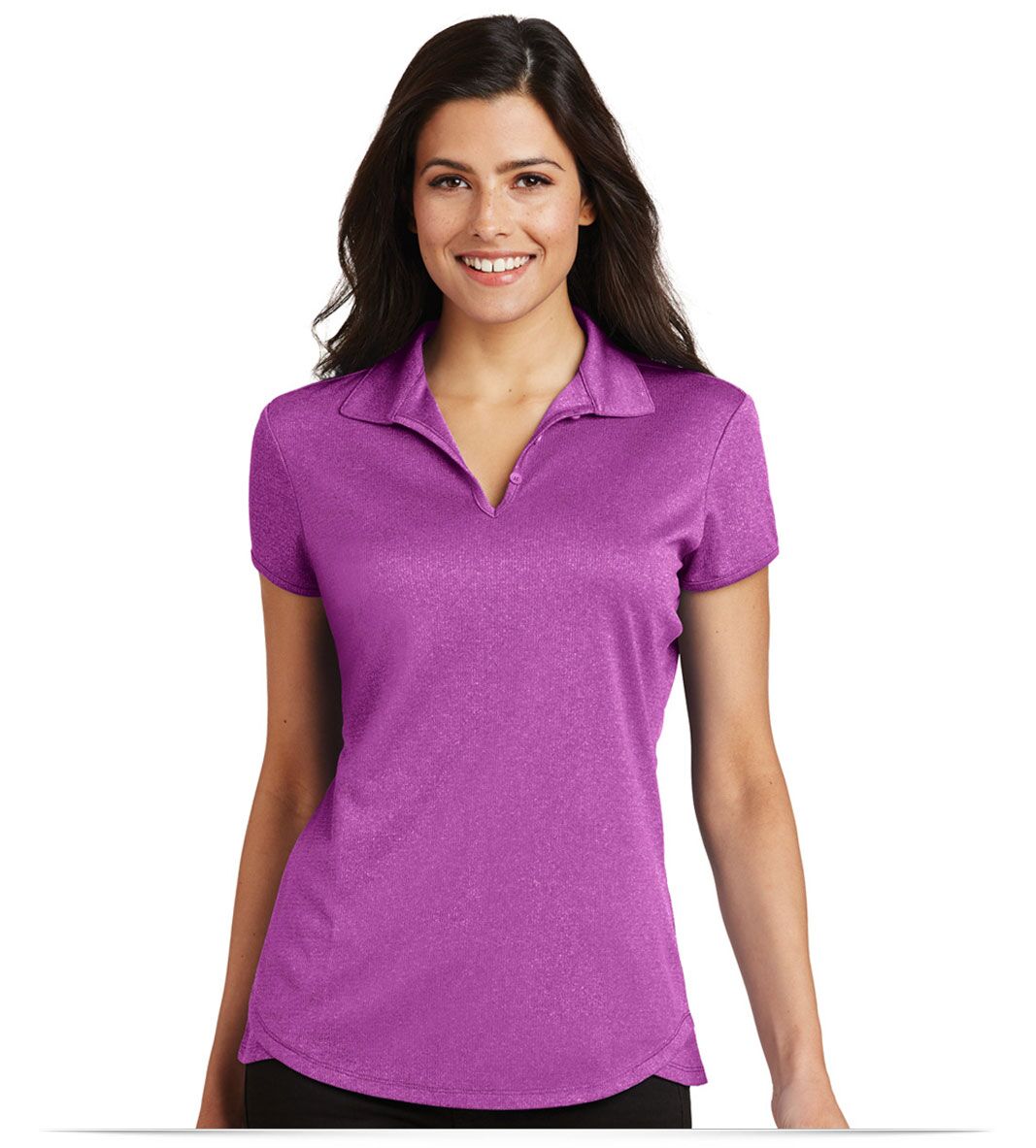 Customize Port Authority Ladies Trace Heather Polo