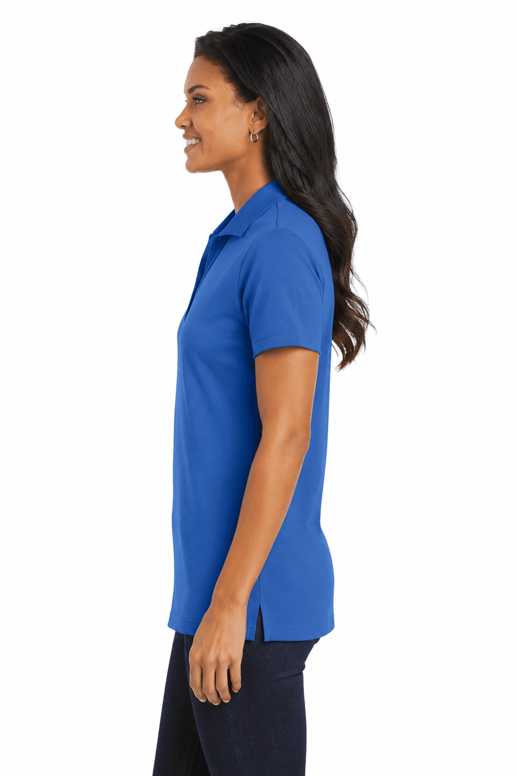 Port Authority Ladies Cotton Performance Polo - Image 3