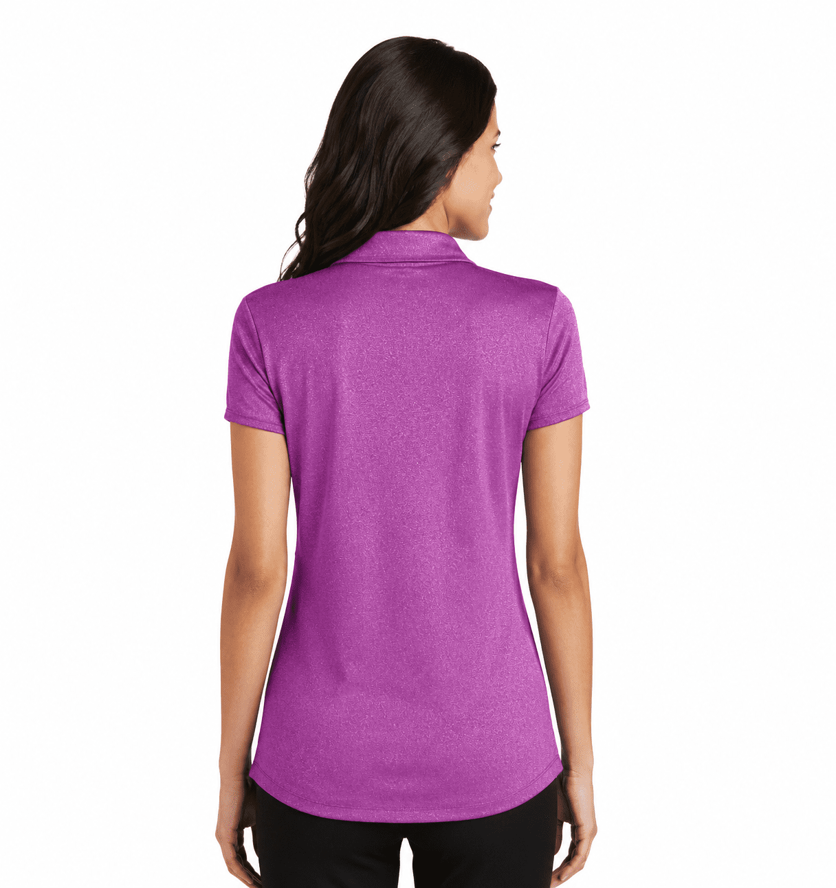 Port Authority Ladies Trace Heather Polo - Image 4