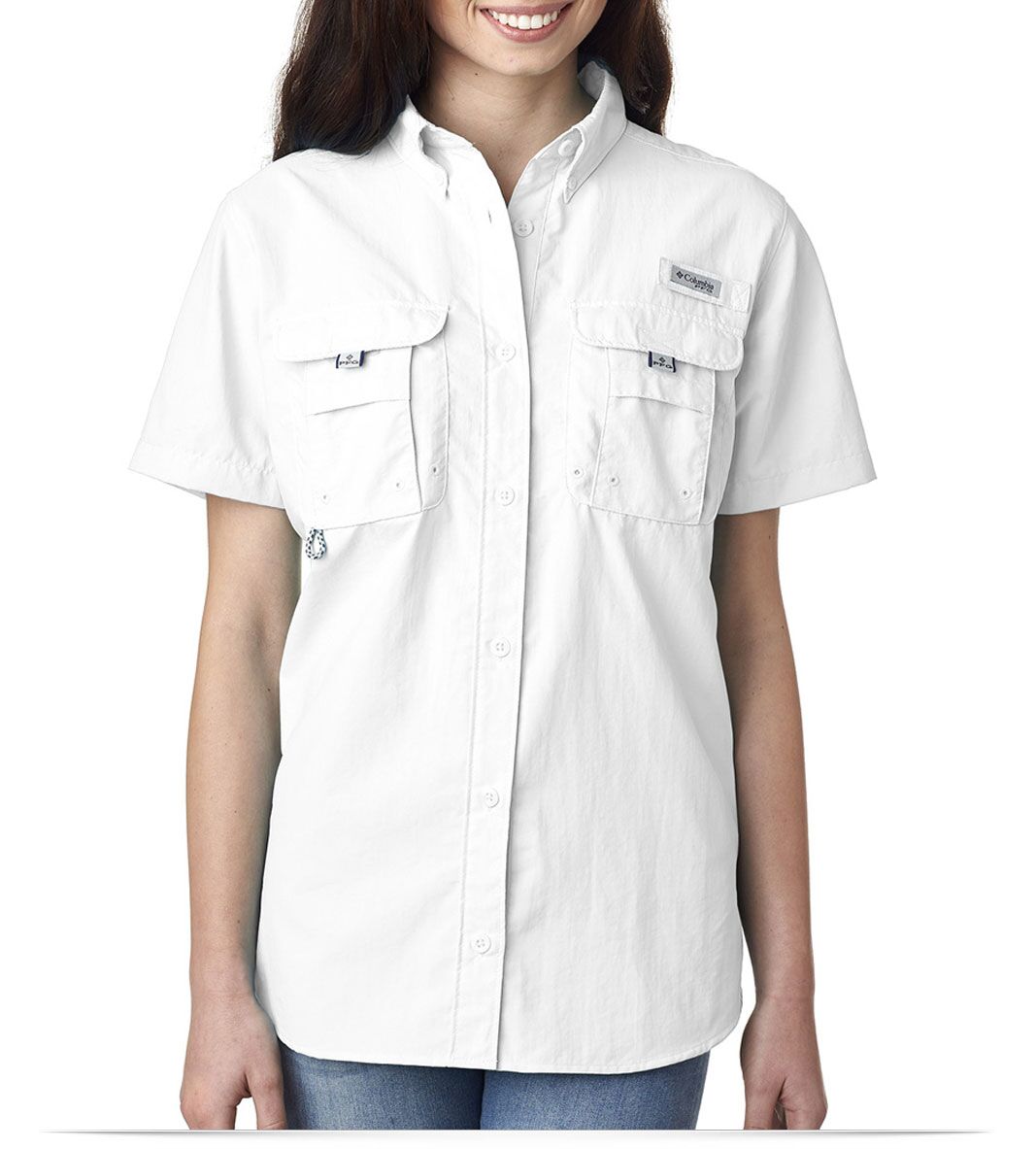 Personalized Columbia Ladies Bahama Short-Sleeve Shirt