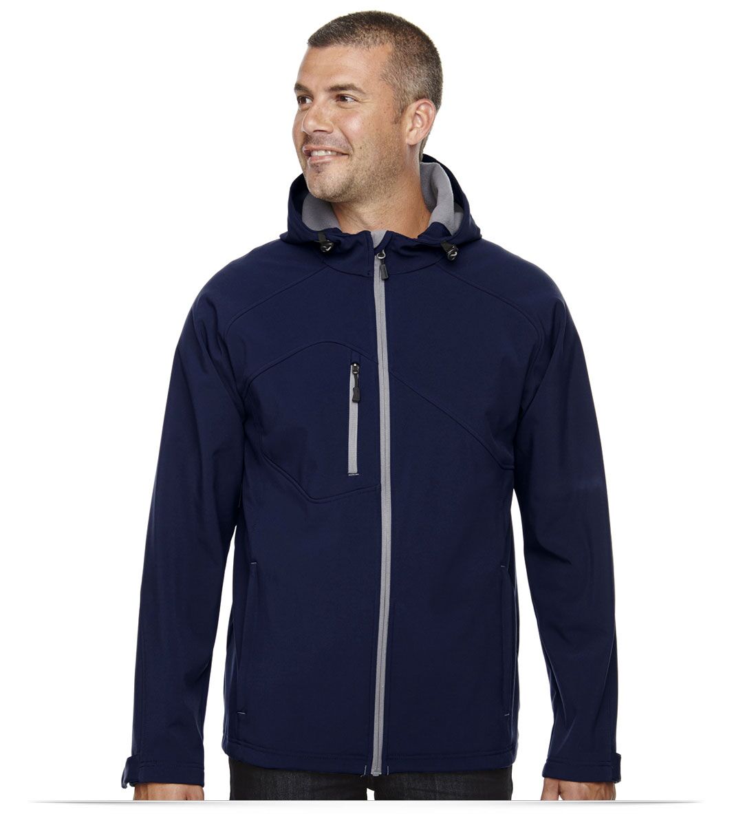 North End Bonded Soft Shell Hooded Jacket
