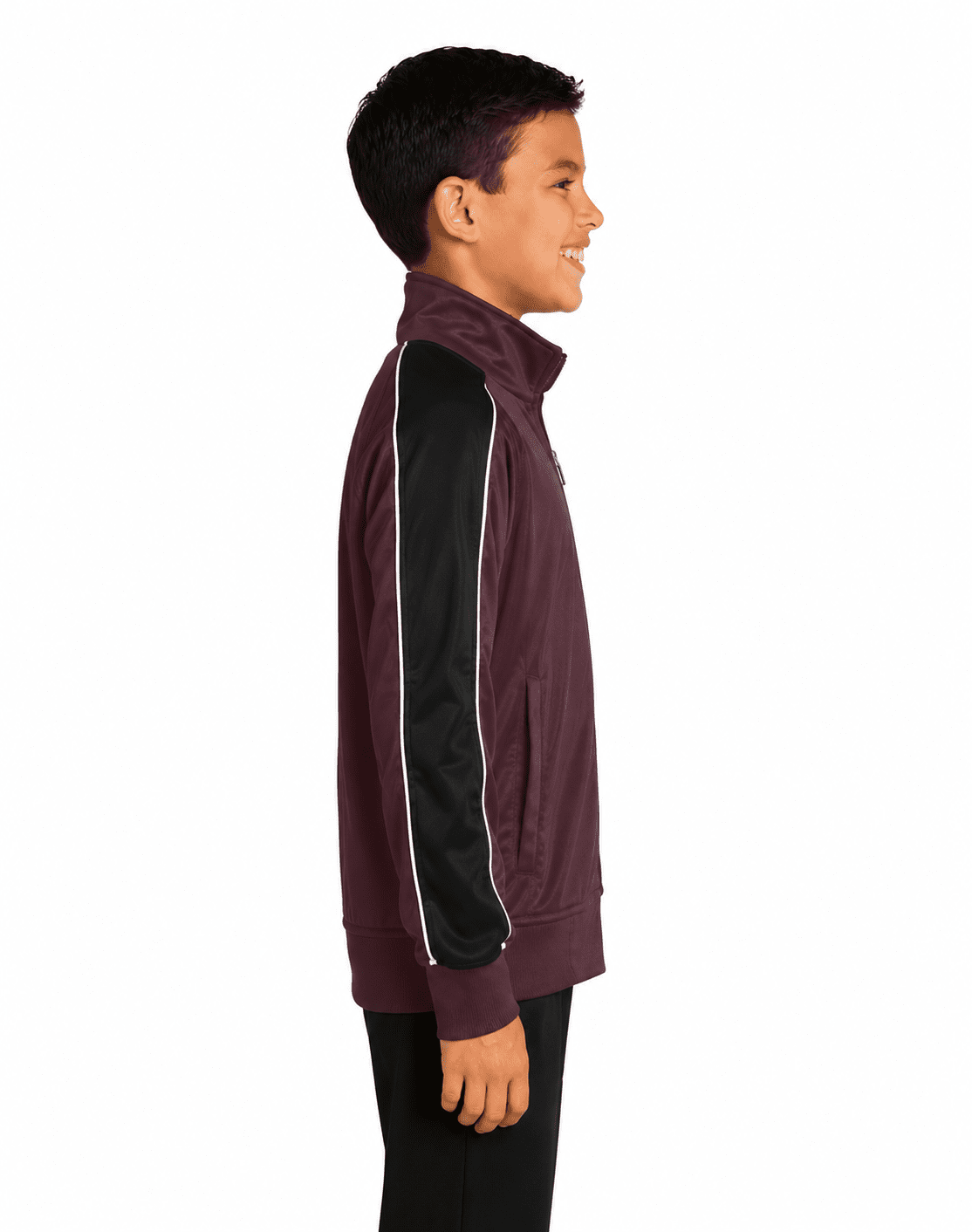 Sport-Tek Youth Piped Tricot Track Jacket - Image 2