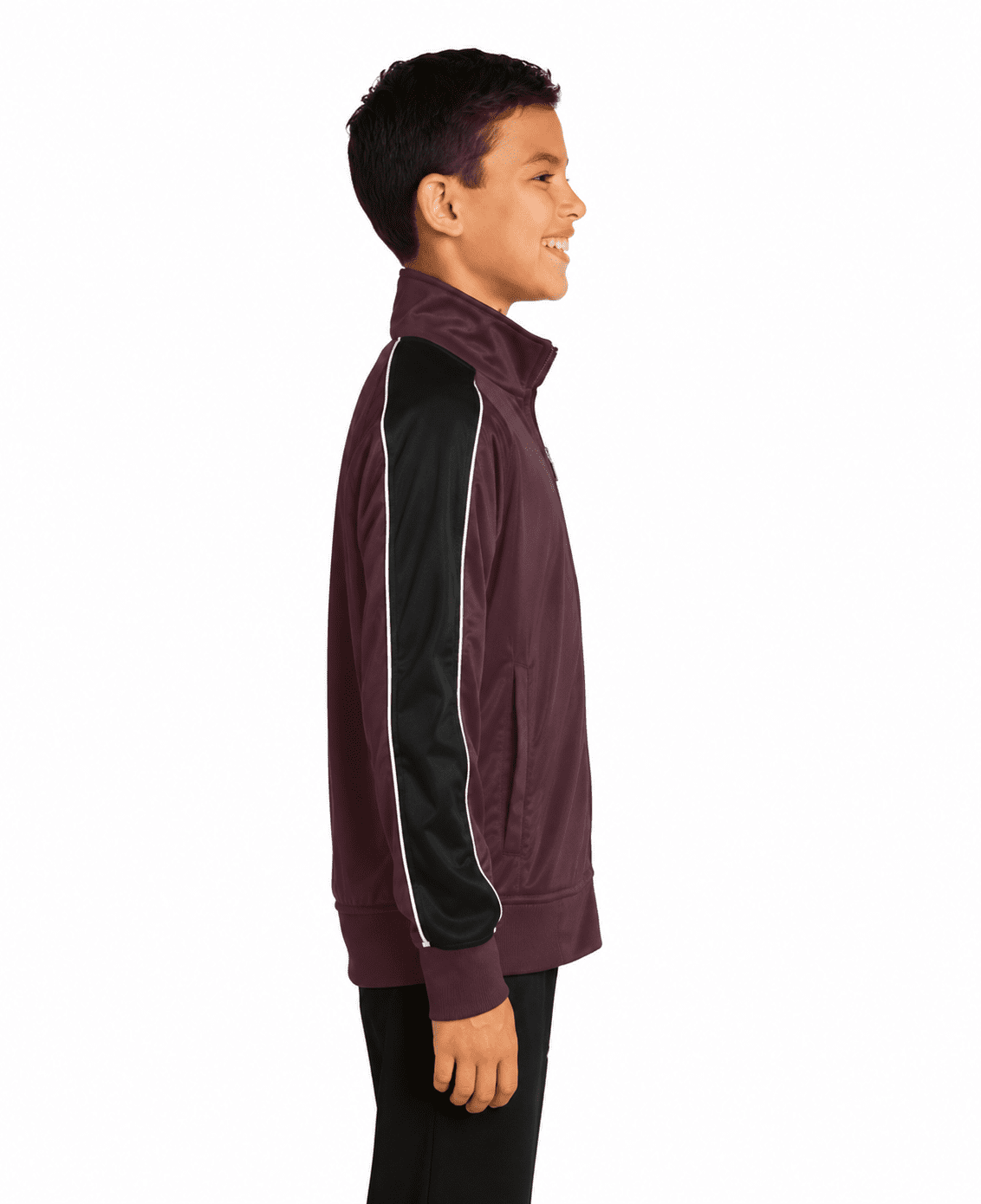 Sport-Tek Youth Piped Tricot Track Jacket - Image 3