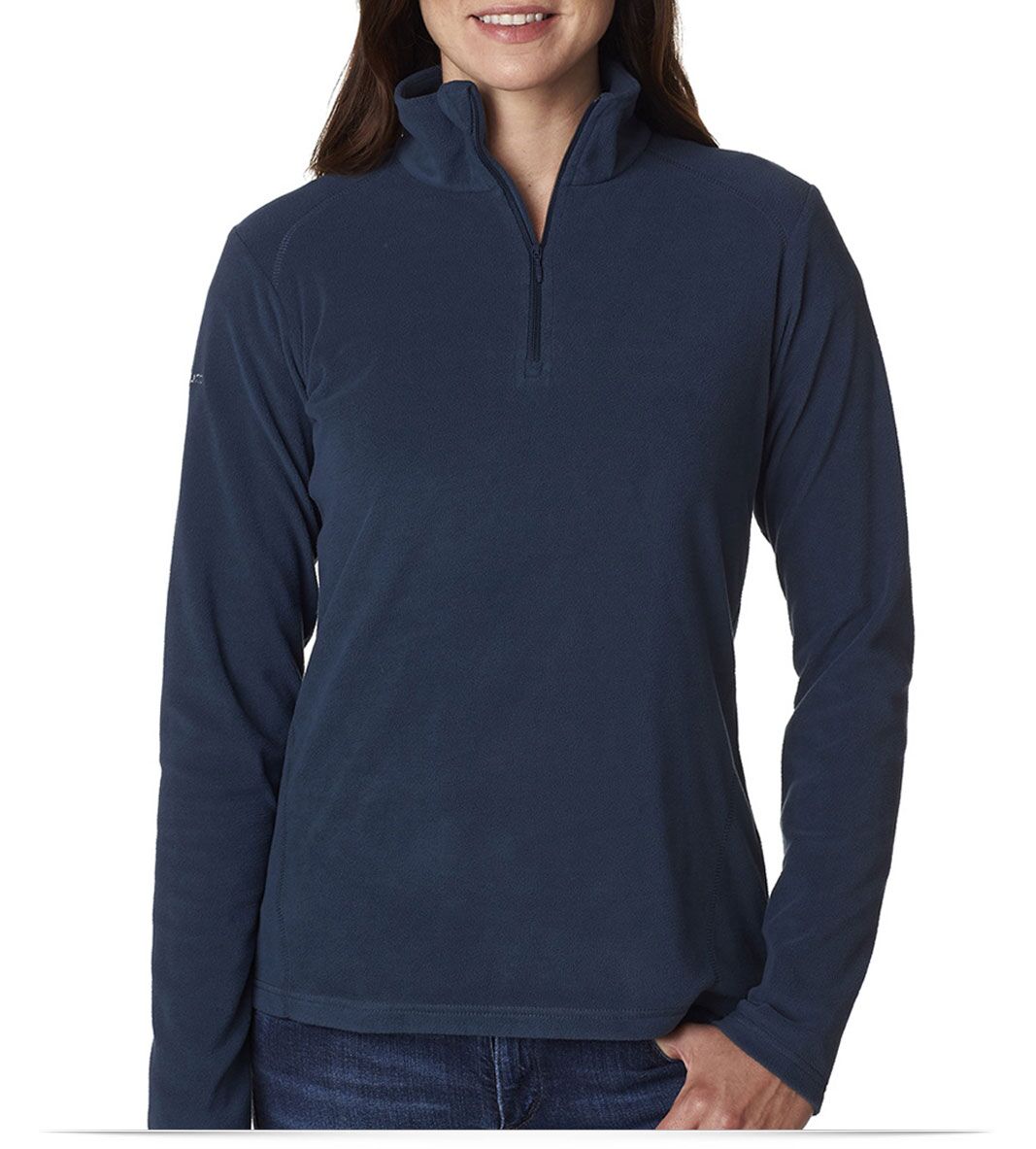 Navy Custom Columbia Ladies 1/4-Zip Fleece