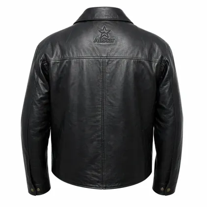 AllStar Logo Leather Jacket - Image 4