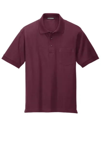 Cotton Polo Shirt with Pocket - Image 2