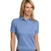 Embroidered Ladies Pima Cotton Golf Shirt