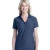 Embroidered Ladies Horizontal Pattern Polo shirt