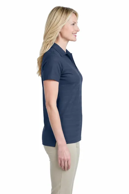 Ladies Horizontal Pattern Polo shirt - Image 2