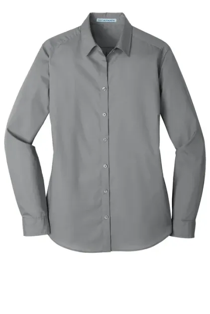 Ladies Long Sleeve Value Poplin Shirt - Image 2