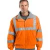 Customize Work Jacket with Reflective Tapes