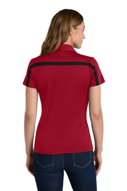 Port Authority Ladies Dri-Fit Stripe Polo Shirt - Image 4