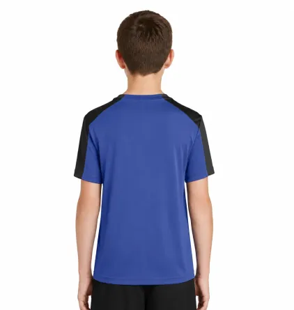 Sport-Tek Youth Sleeve-Blocked Tee - Image 4