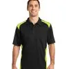 Customize Corner Stone Snag-Proof Colorblock Pocket Polo