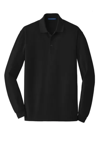 Port Authority L/S EZCotton Pique Polo - Image 2