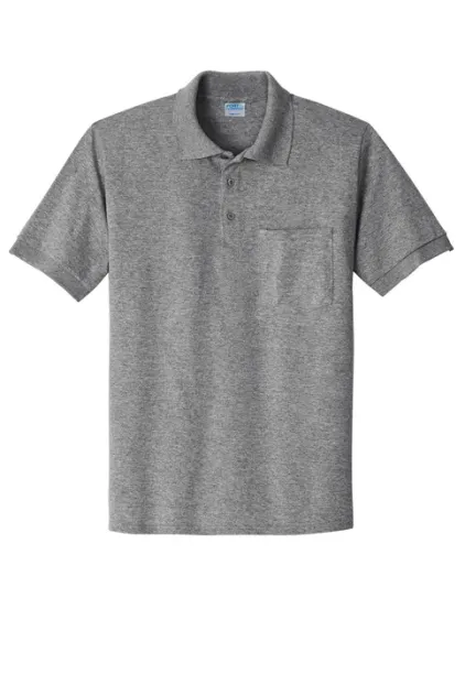 Port and Company Jersey Knit Pocket Polo - Image 2