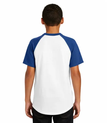 Youth S/S Colorblock Raglan Jersey - Image 4