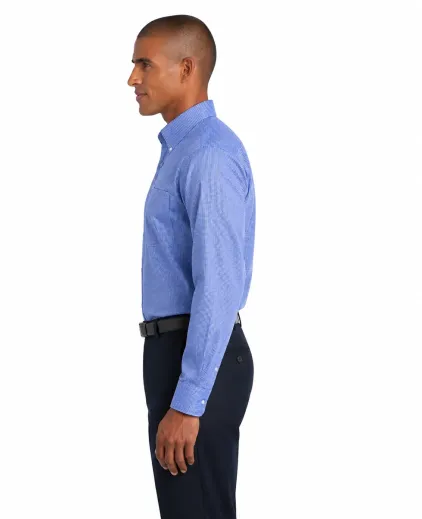 Red House Mini-Check Button-Down Shirt - Image 3
