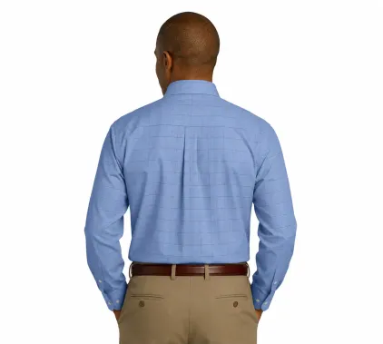 Red House Windowpane Plaid Non-Iron Shirt - Image 4