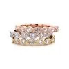 3 Stackable Round and Marquise Diamond Rings