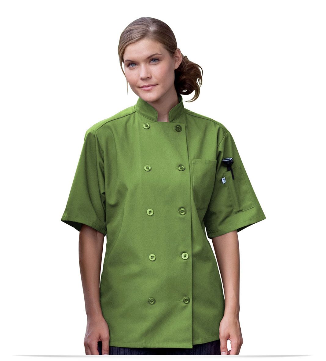 Personalized Logo 10 Button Short-Sleeve Chef Jacket