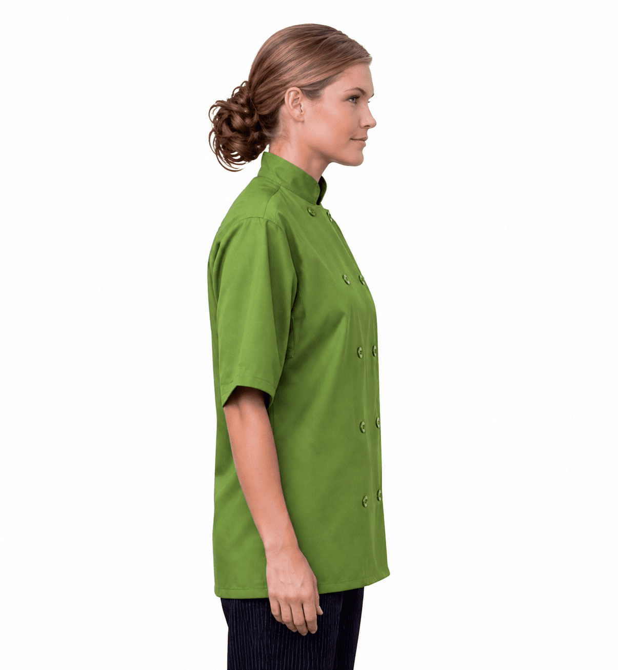 10 Button Short-Sleeve Chef Jacket - Image 2