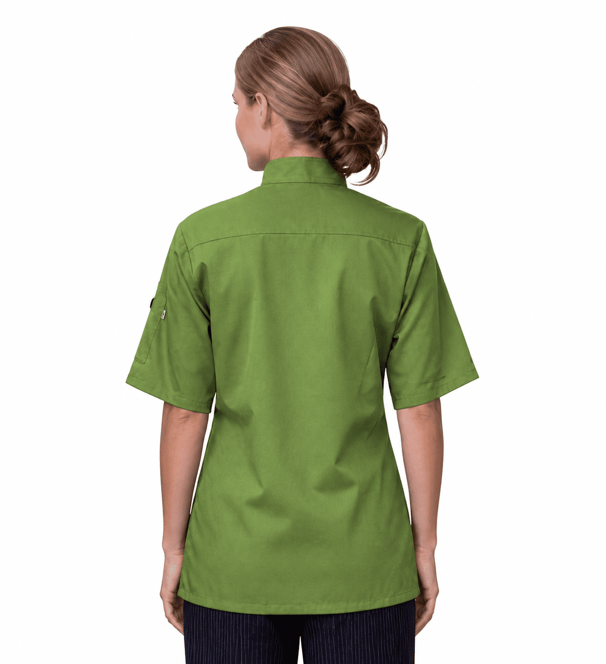 10 Button Short-Sleeve Chef Jacket - Image 4