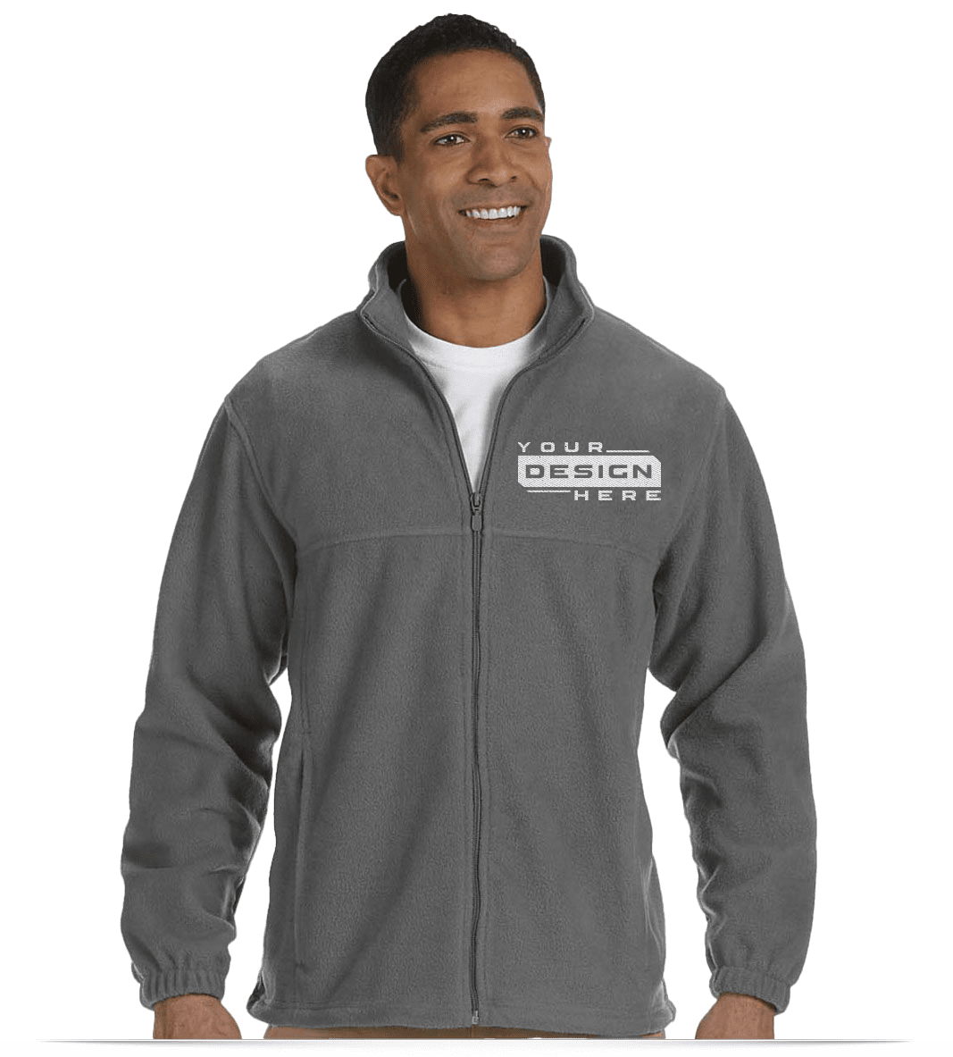 Men’s Fleece Jackets – Custom Embroidered Logo & Text