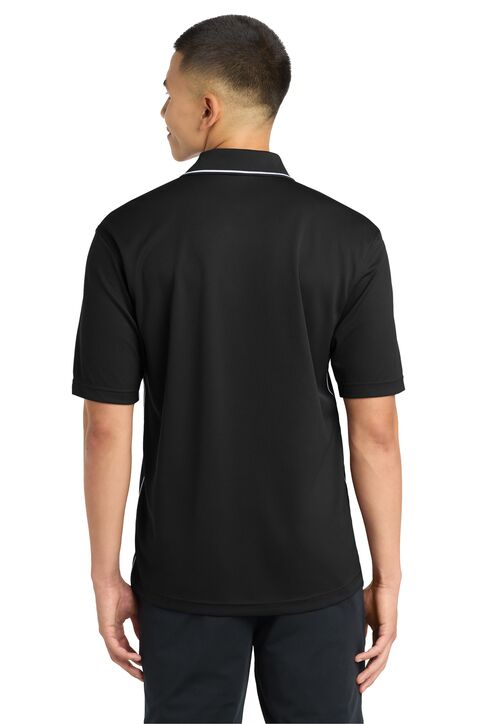 Dri-Mesh Performance Polo shirt with Striped Collar - Image 4