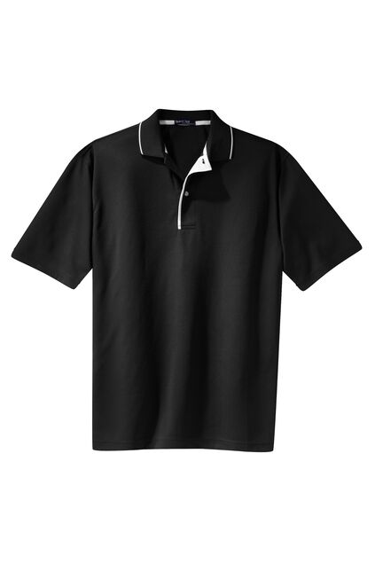 Dri-Mesh Performance Polo shirt with Striped Collar - Image 2