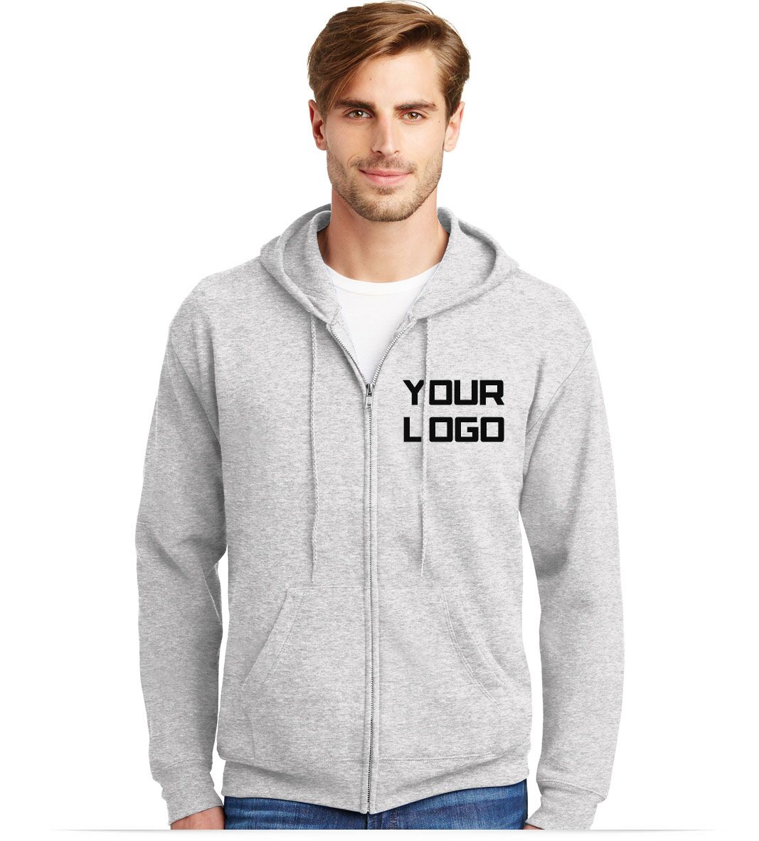 Custom Hooded Sweatshirt Jacket