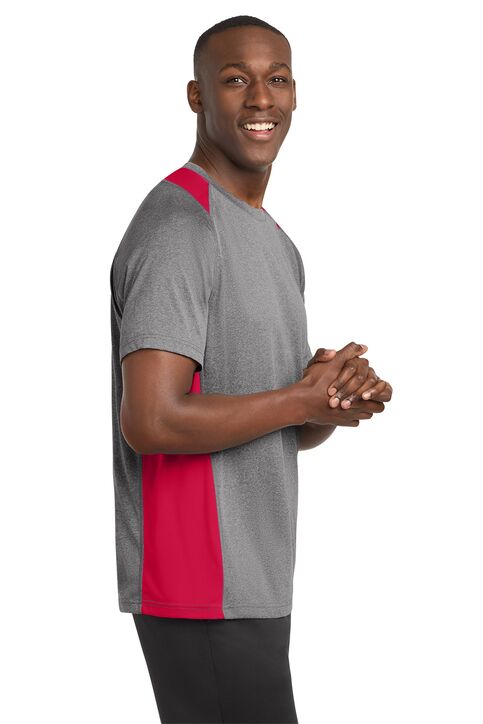 Sport-Tek Heather Colorblock Contender Tee - Image 3