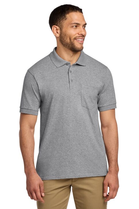 Port and Company Jersey Knit Pocket Polo - Image 5