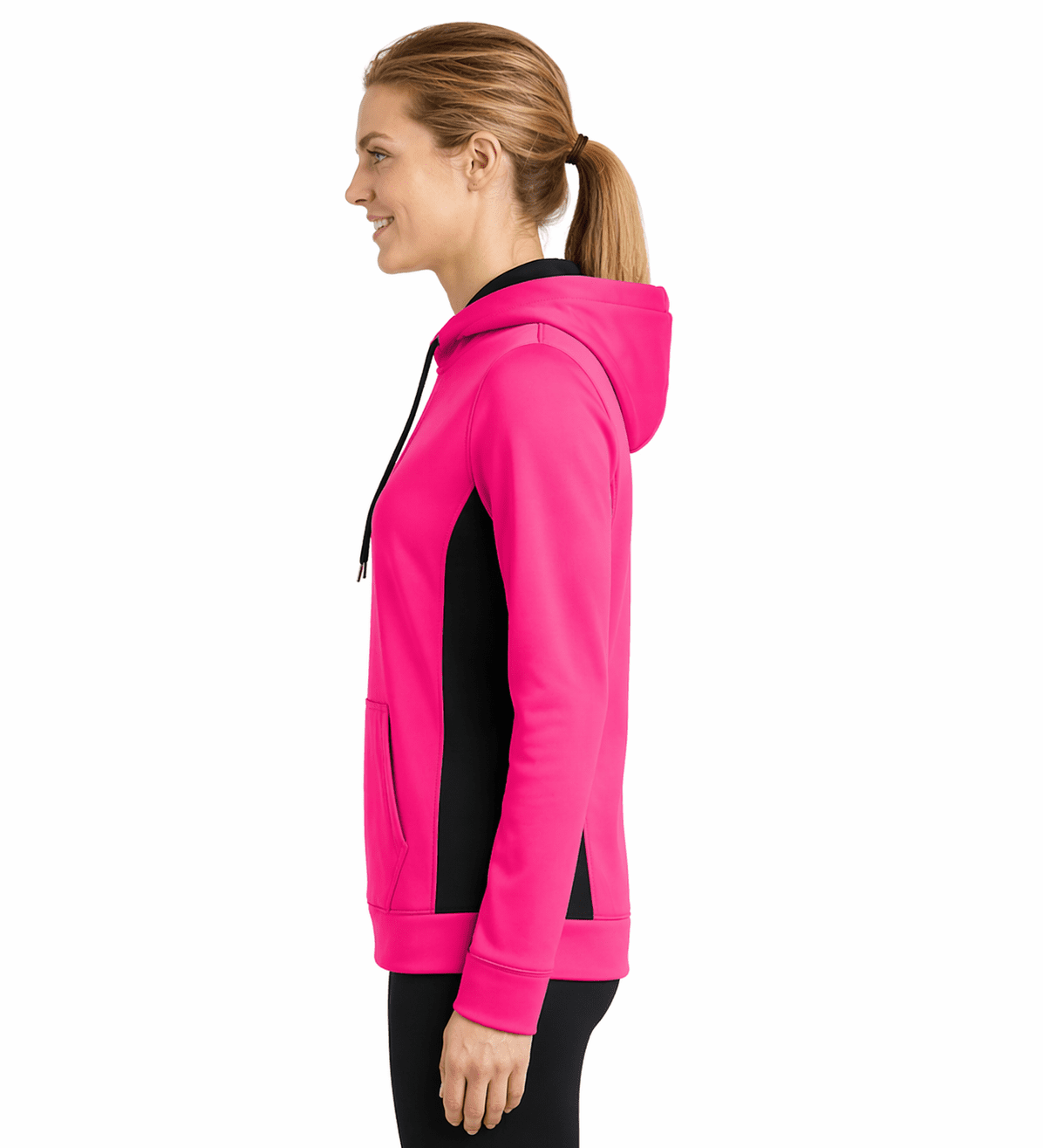 Sport-Tek Ladies Colorblock Hooded Pullover - Image 3