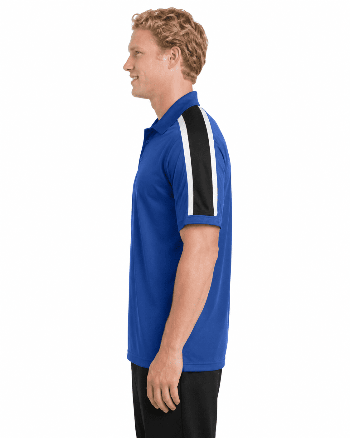 Sport-Tek Tricolor Shoulder Sport-Wick Polo - Image 3