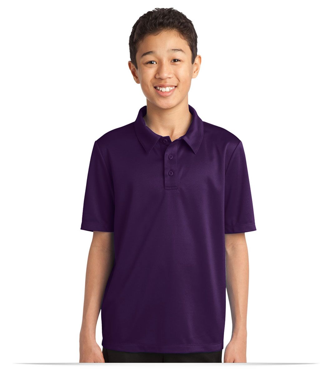 Customize Logo Port Authority Youth Silk Touch Performance Polo