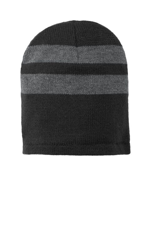 Port and Company Fleece-Lined Striped Beanie Cap - Image 3