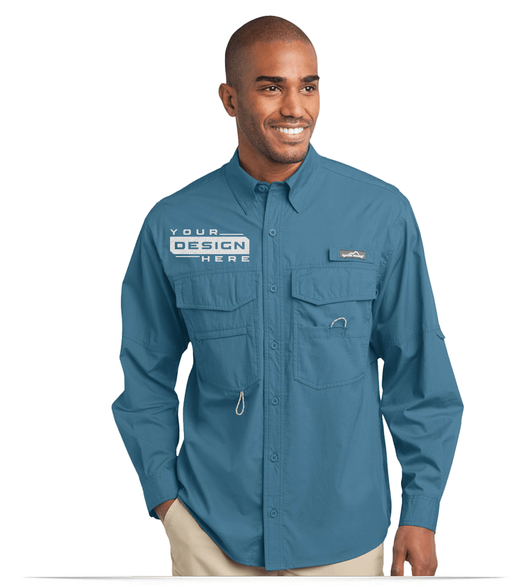 BEB606 Custom Embroidered Fishing Shirts with Logo