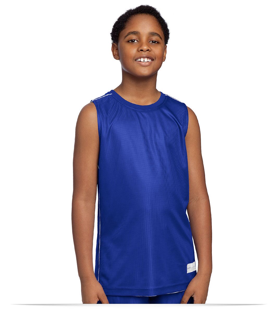 trueroyal Youth Mesh Reversible Sleeveless Tee