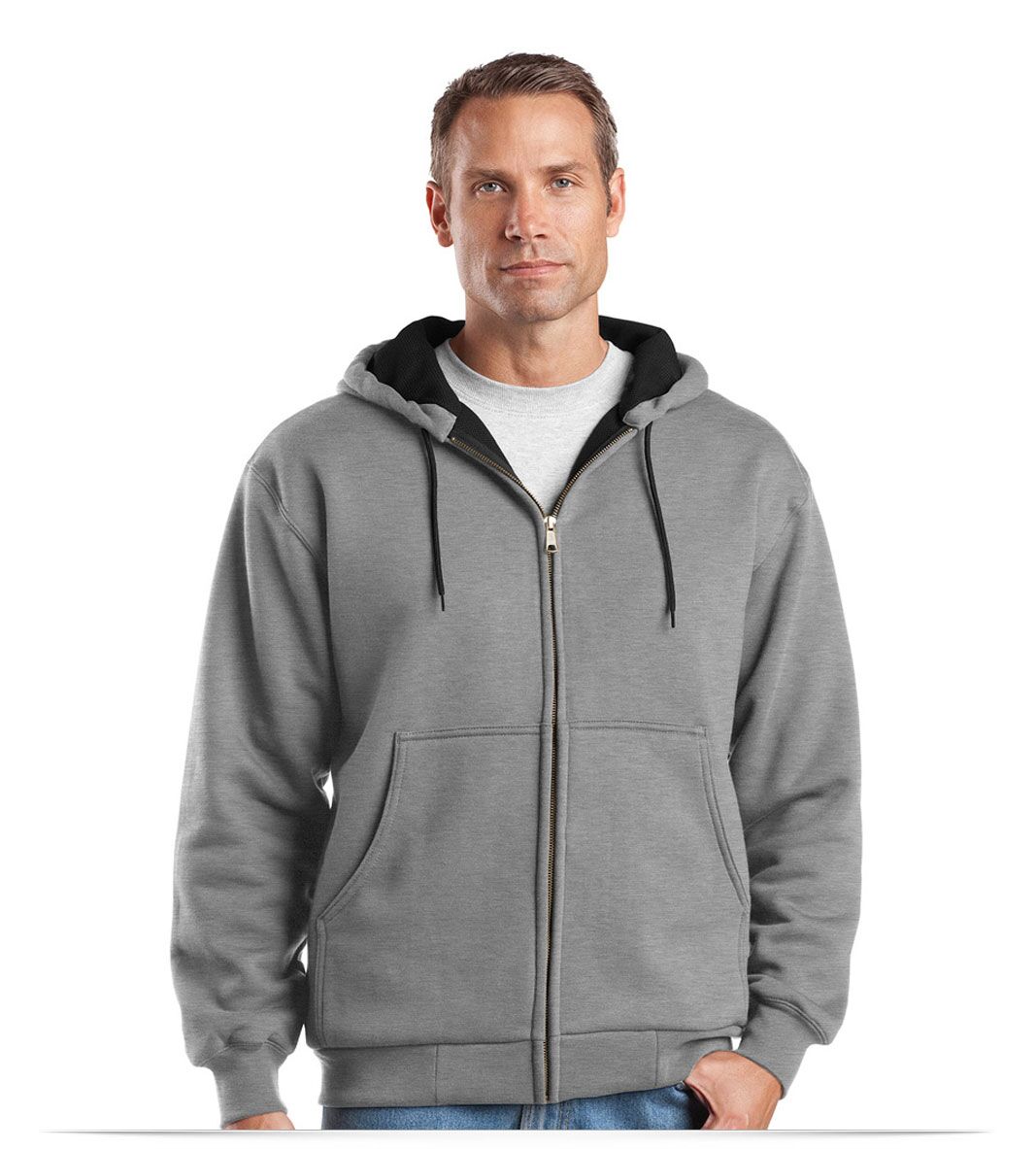 Embroidered Work Jacket Full Zip Hooded Embroidered Work Jacket Full Zip Hooded