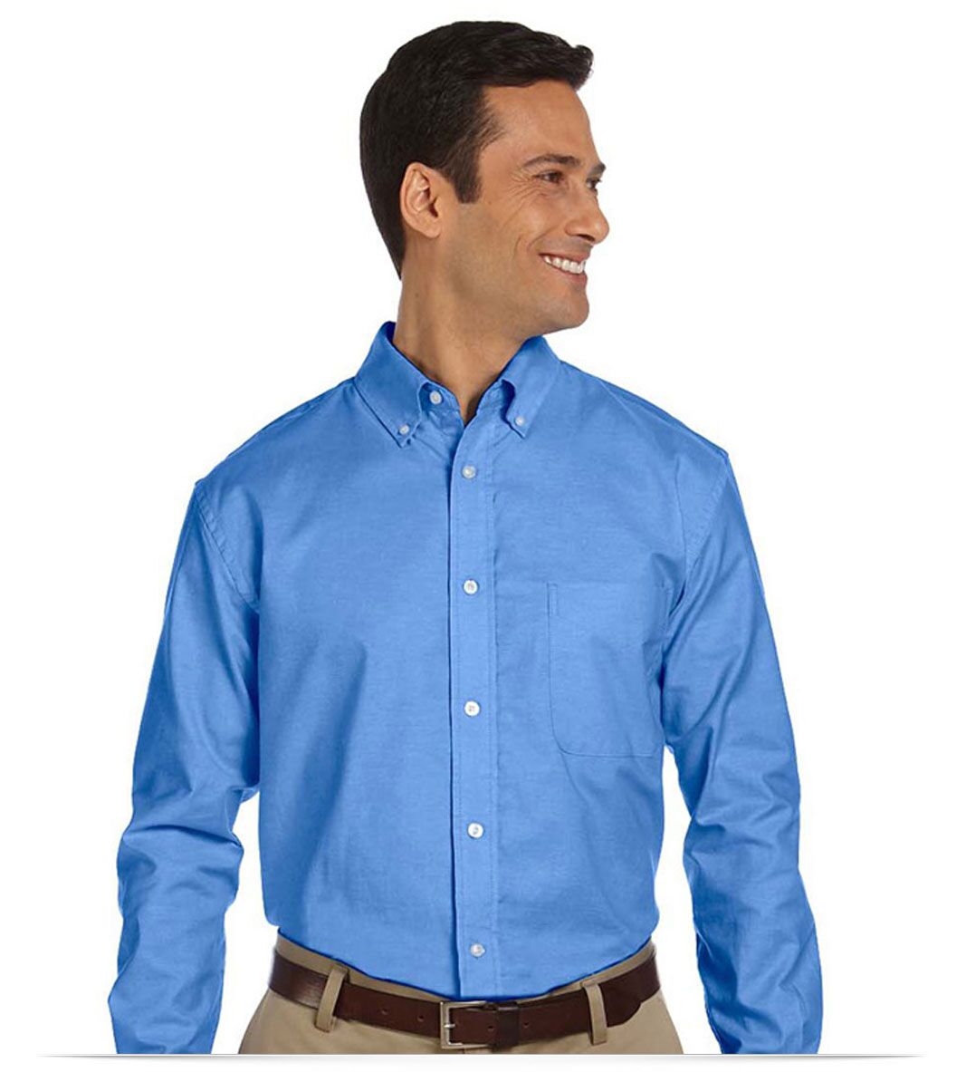 Custom Long Sleeve Oxford Shirt Custom Classic Long Sleeve Oxford Shirt