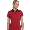 Customize Adidas Ladies Stripe Polo Shirt