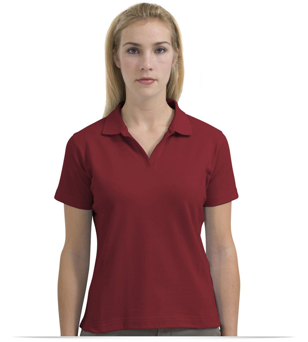 Pro Red Women’s Nike Golf Shirt – Dri-FIT Pique Knit