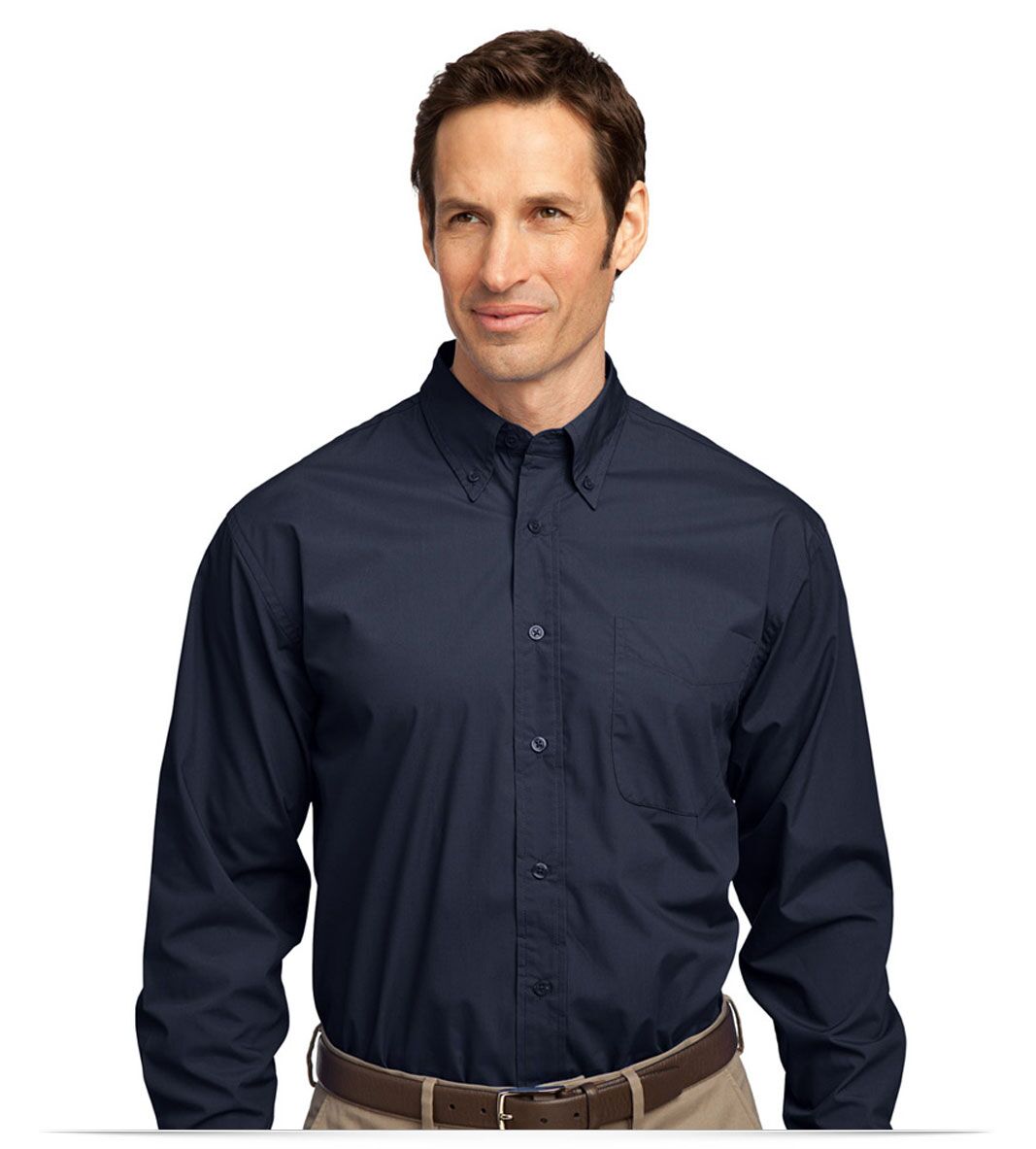 Personalized Long Sleeve Easy Care Soil Resistant Shirt Personalized Long Sleeve Easy Care Soil Resistant Shirt