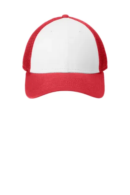 Snapback Contrast Front Mesh Cap - Image 4